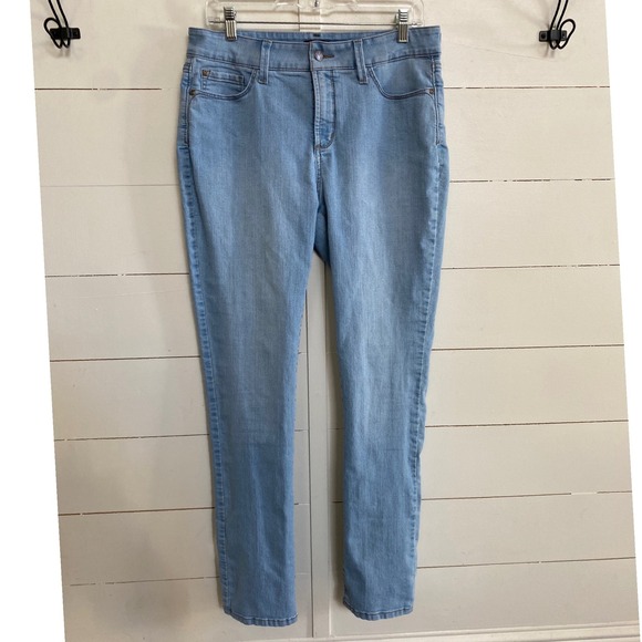 NYDJ Women's Ami Skinny Jeans Long Light Wash Size 12X32 EUC - Picture 8 of 14